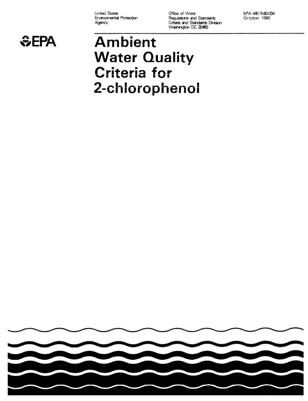 Ambient Water Quality Criteria for 2-Chlorophenol (PDF)