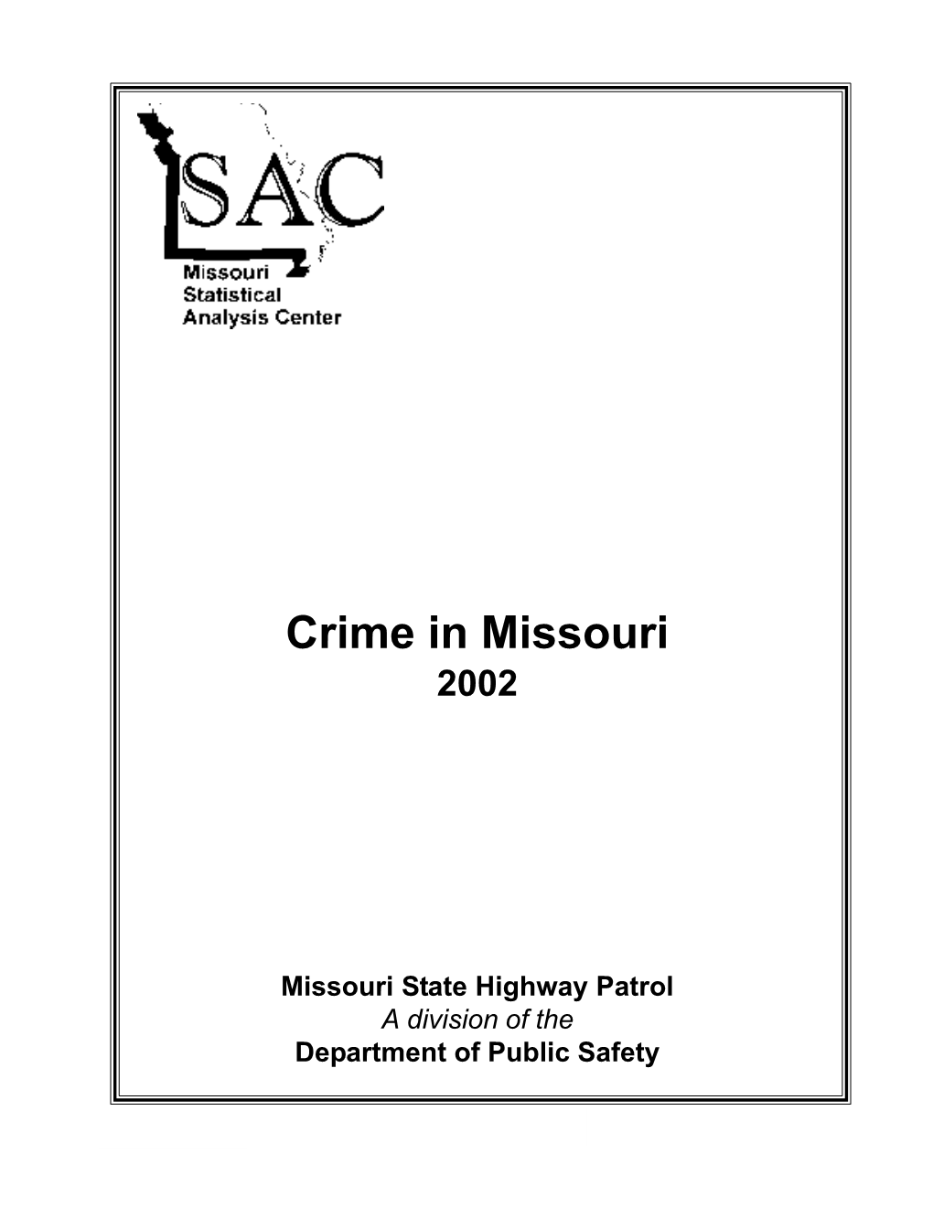 Crime in Missouri 2002