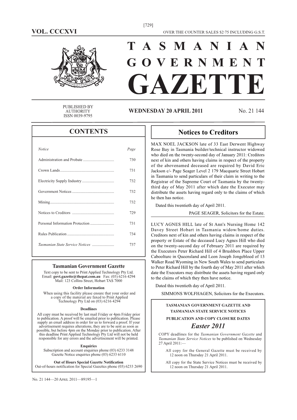 Gazette 21144