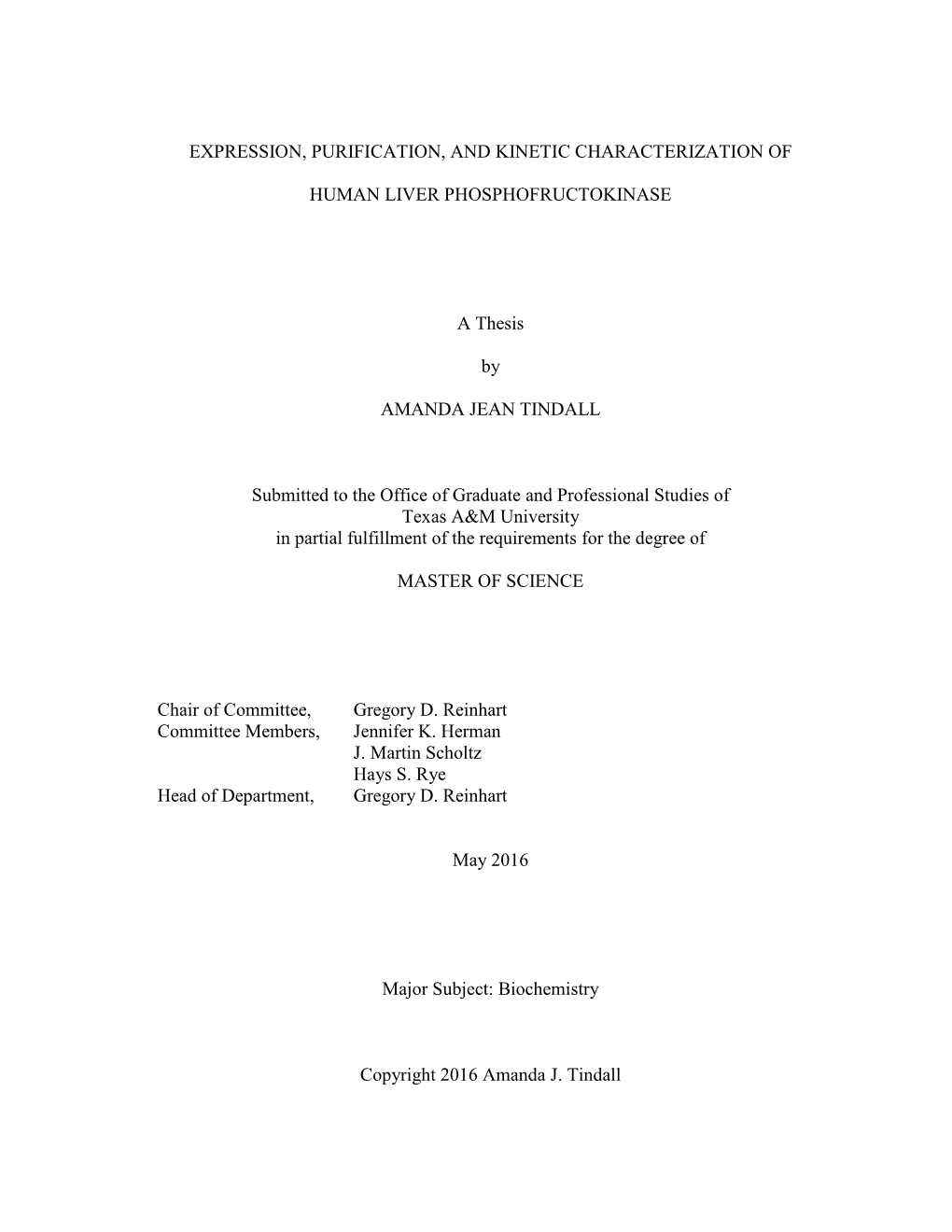 Expression, Purification, and Kinetic Characterization Of