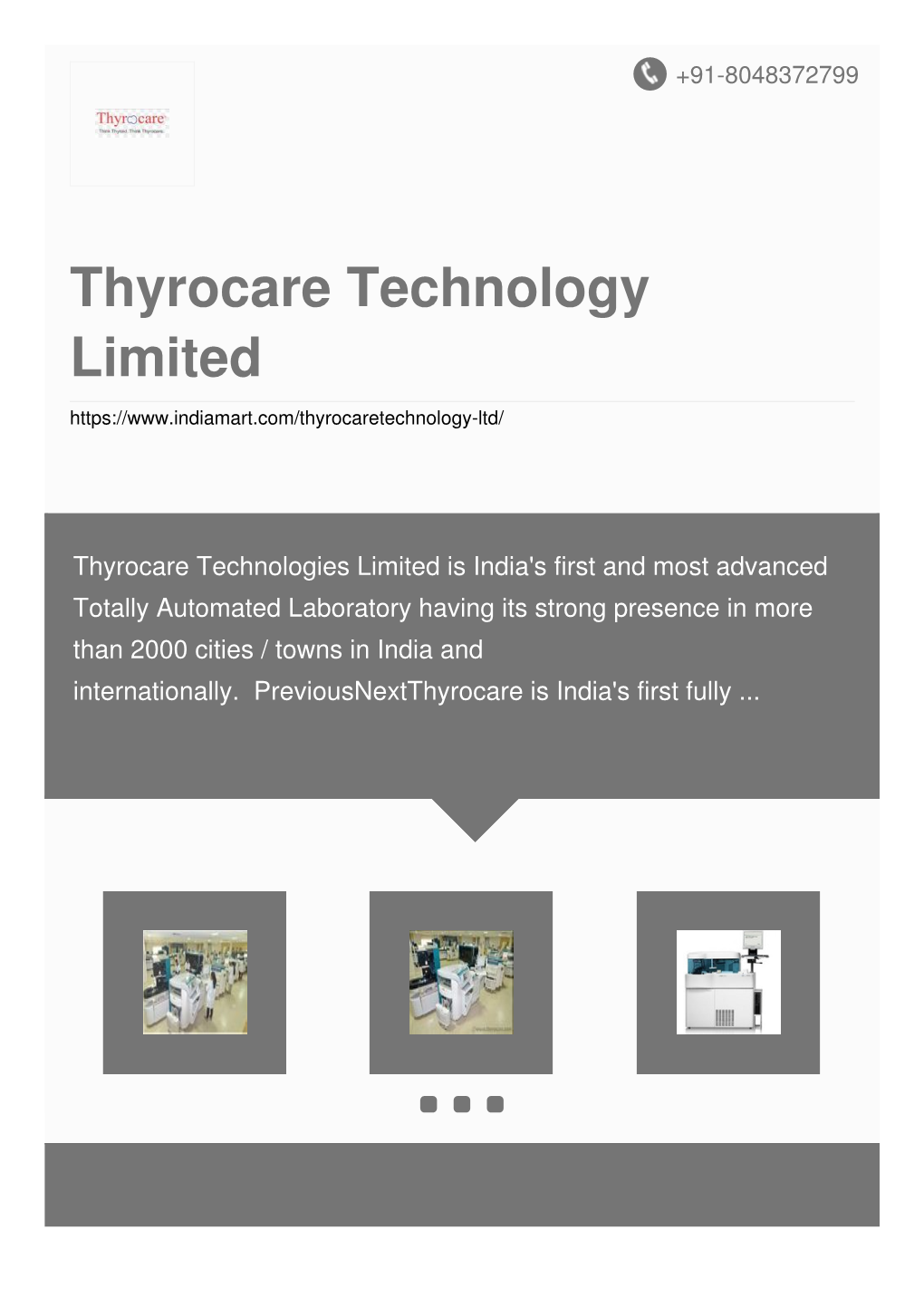 Thyrocare Technology Limited