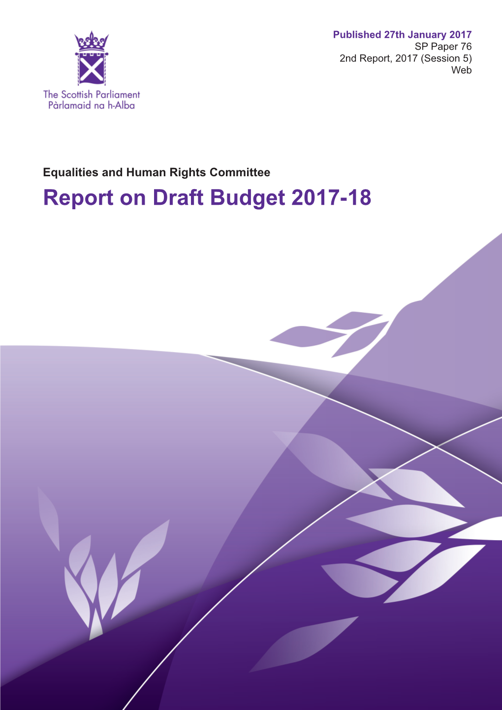 Report on Draft Budget 2017-18