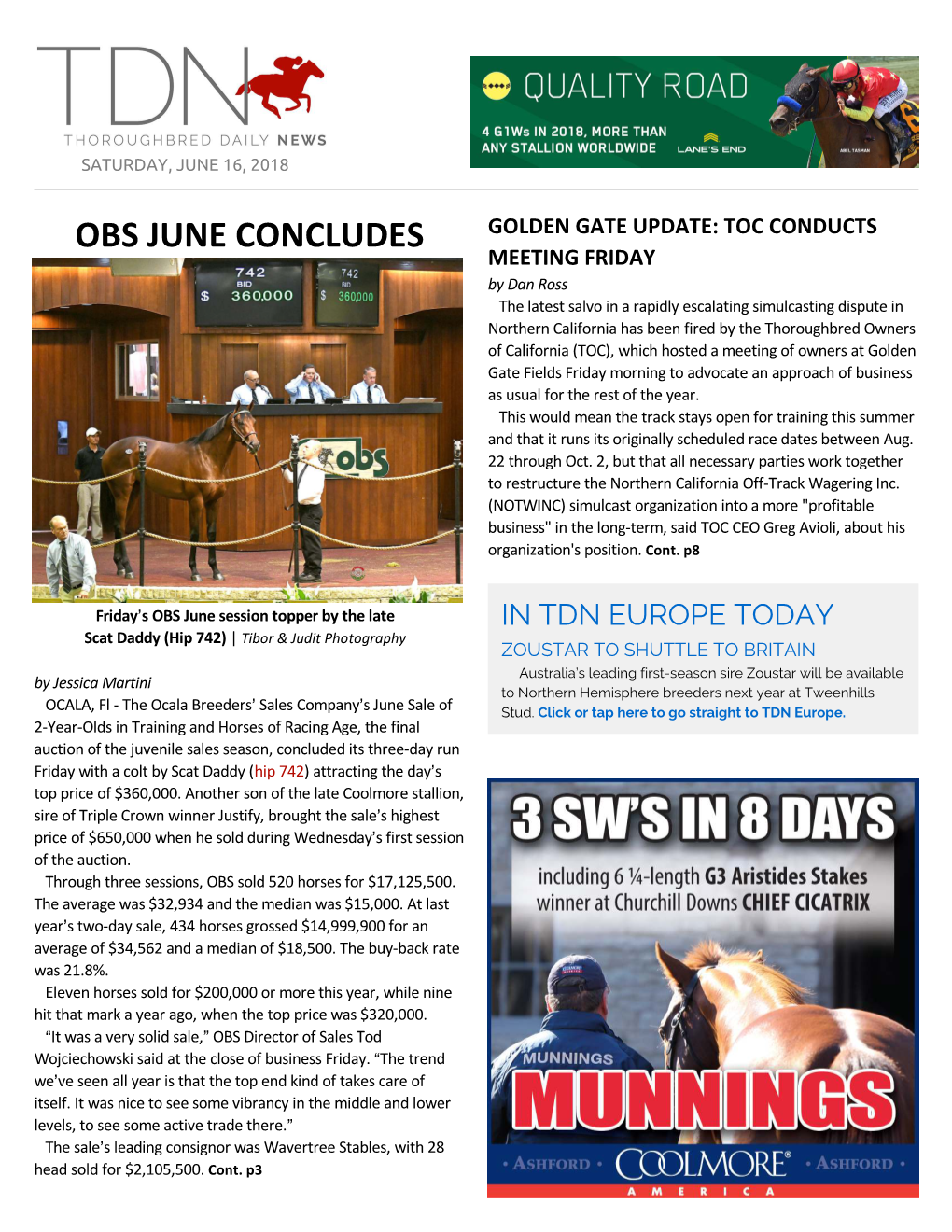 Obs June Concludes