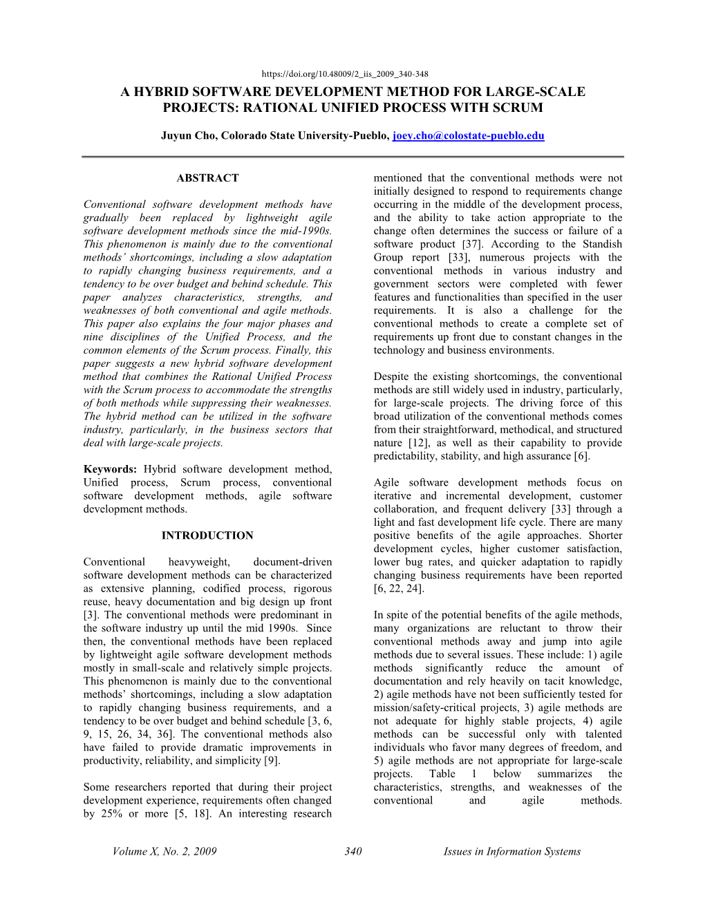 Rational Unified Process with Scrum