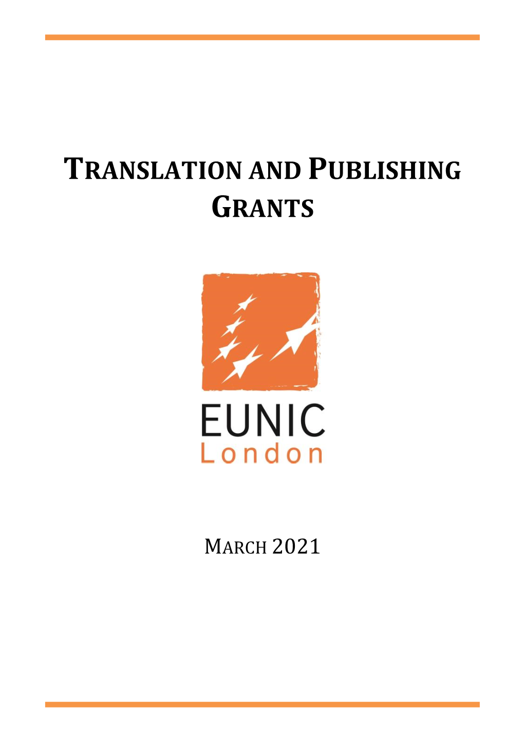 Translation and Publishing Grants