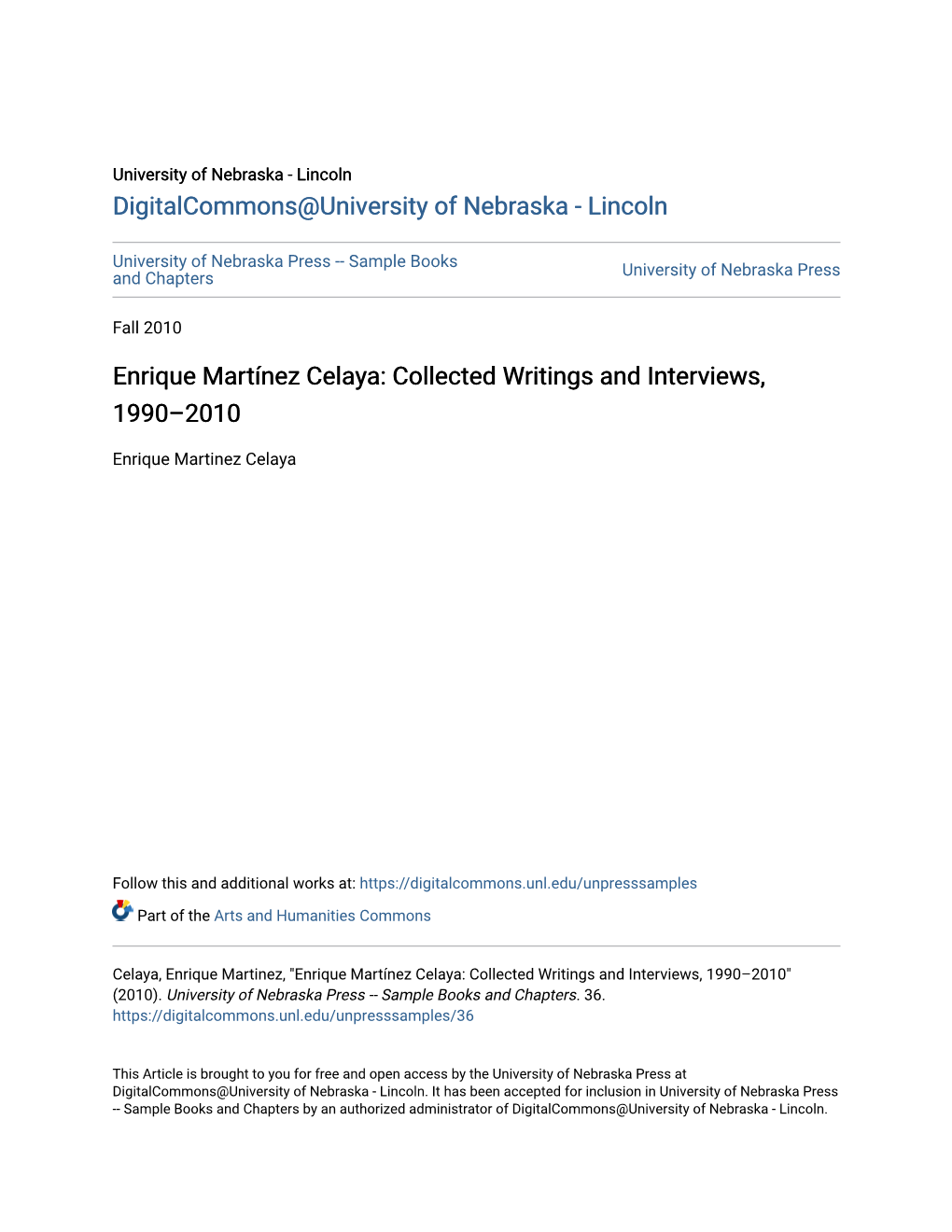 Enrique Martínez Celaya: Collected Writings and Interviews, 1990–2010