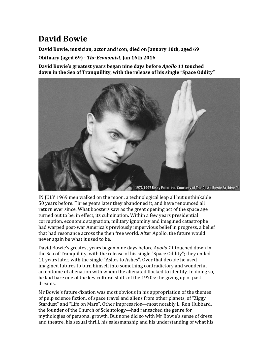 16-David Bowie Obituary