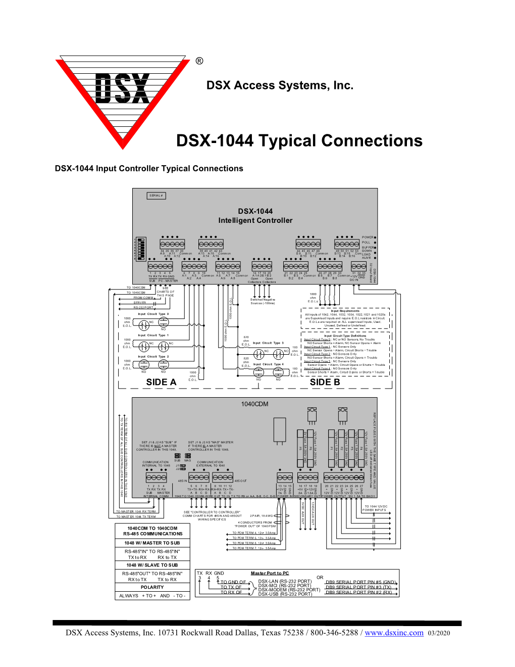 DSX-1044 Typical Connections