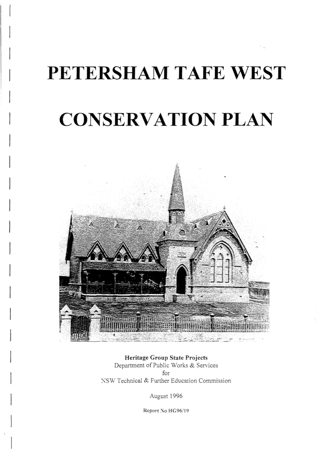 Petersham Tafe West Conservation Plan