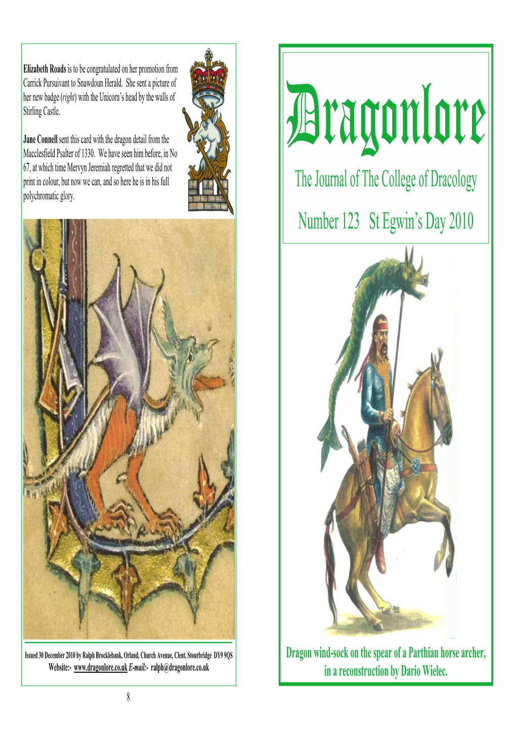 Dragonlore Issue 123 2011-01-15