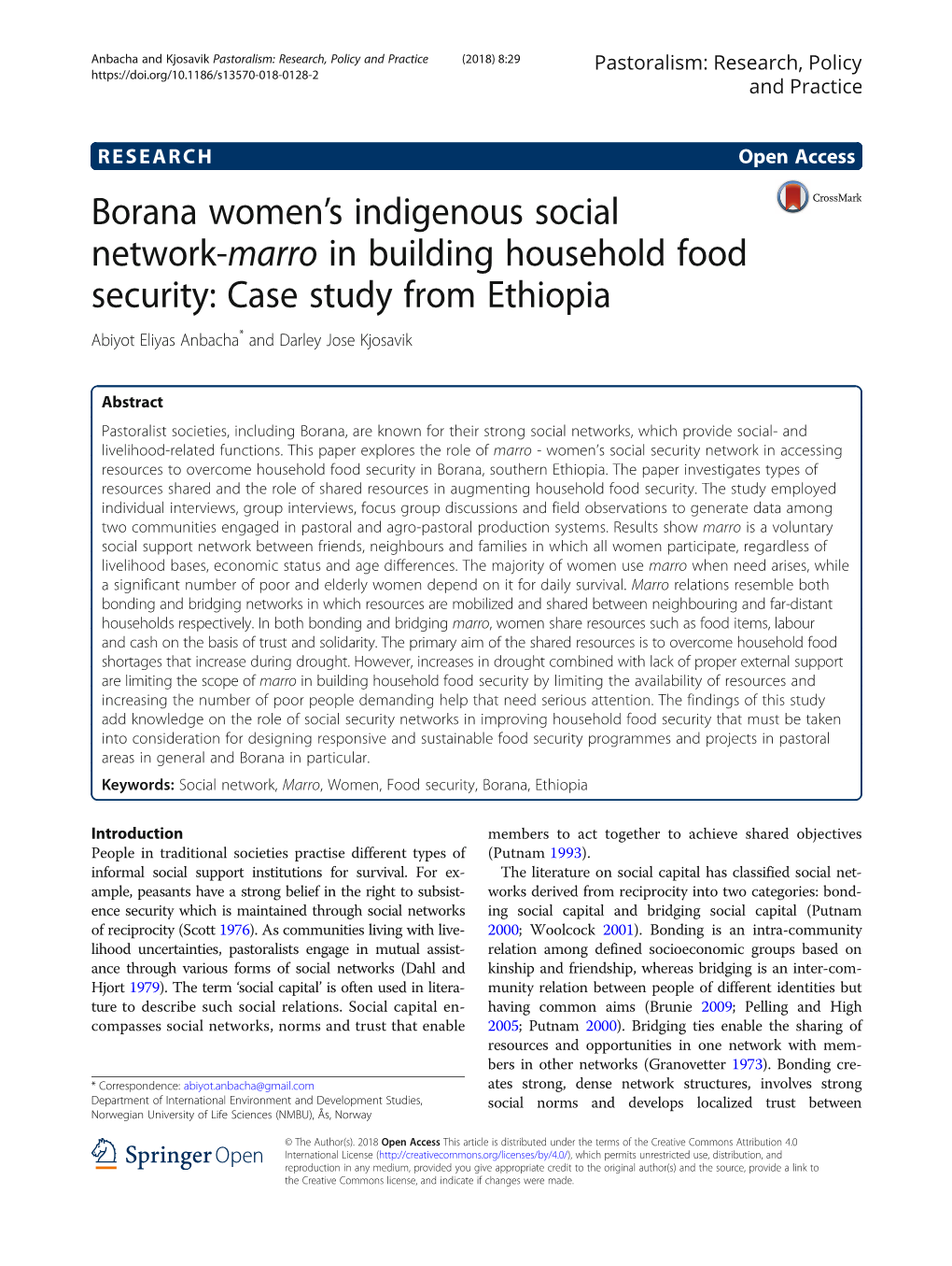 Borana Women's Indigenous Social Network-Marro in Building