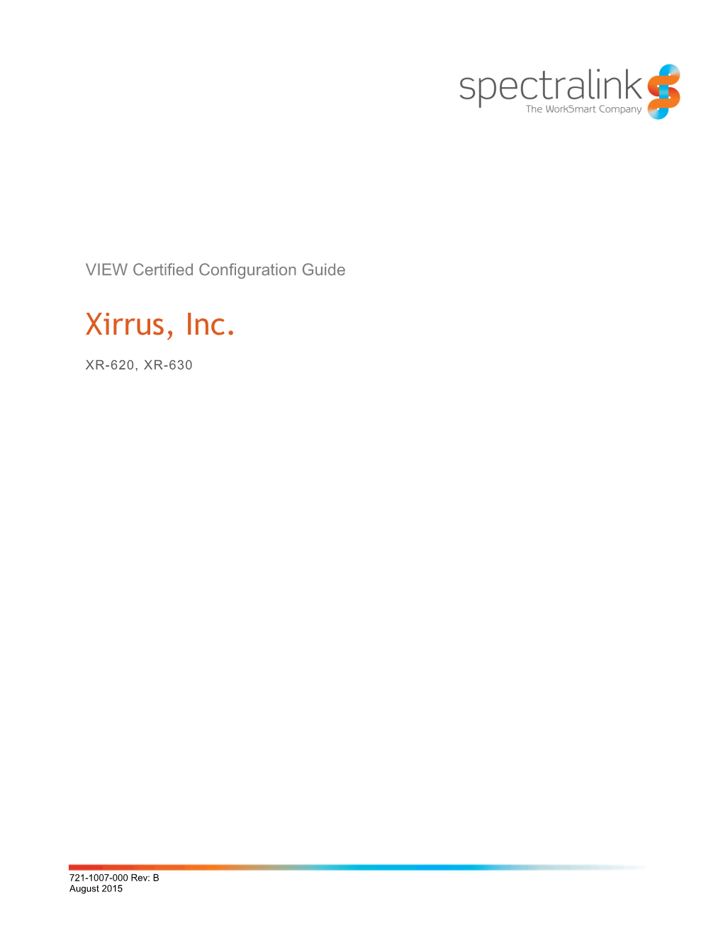 Xirrus VIEW Configuration Guide