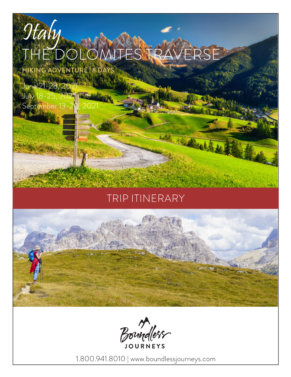 The Dolomites Traverse Hiking Adventure | 8 Days