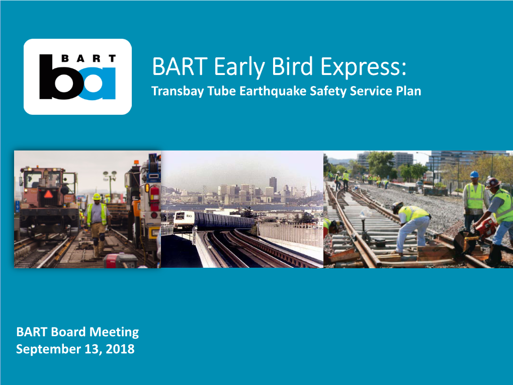 BART Early Bird Express (EBX) Network