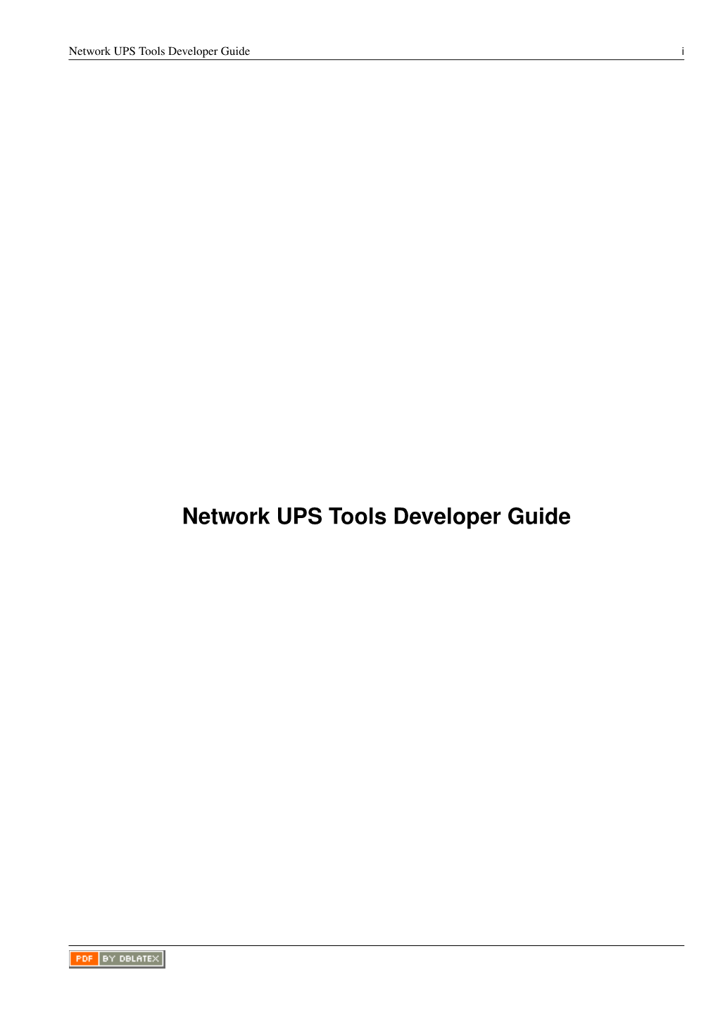 NUT Developer Guide