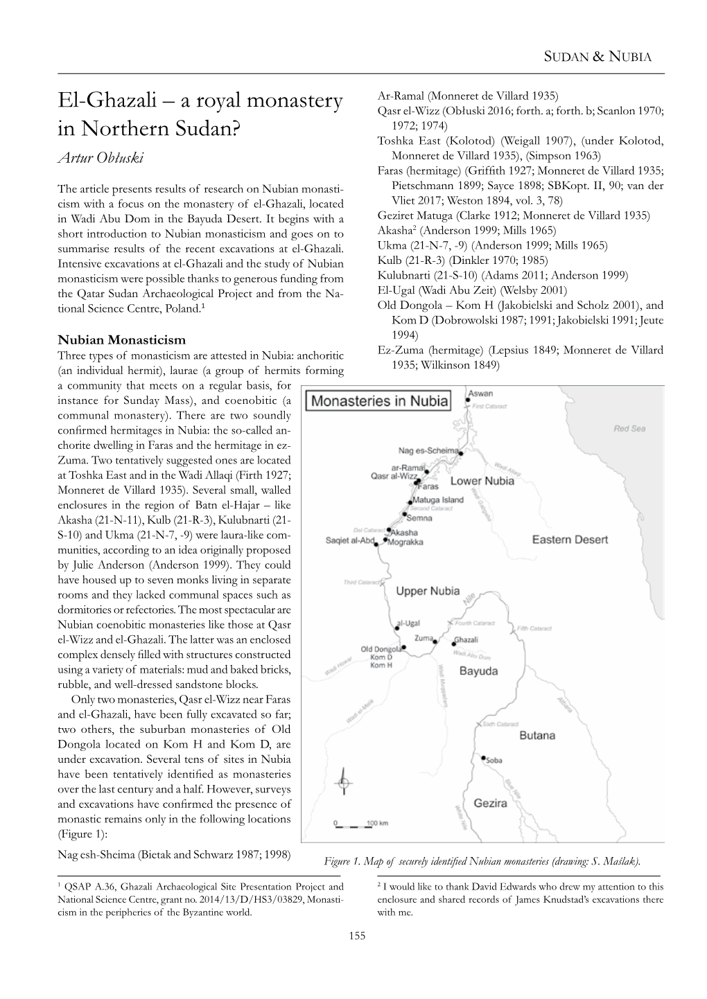 El-Ghazali – a Royal Monastery in Northern Sudan?