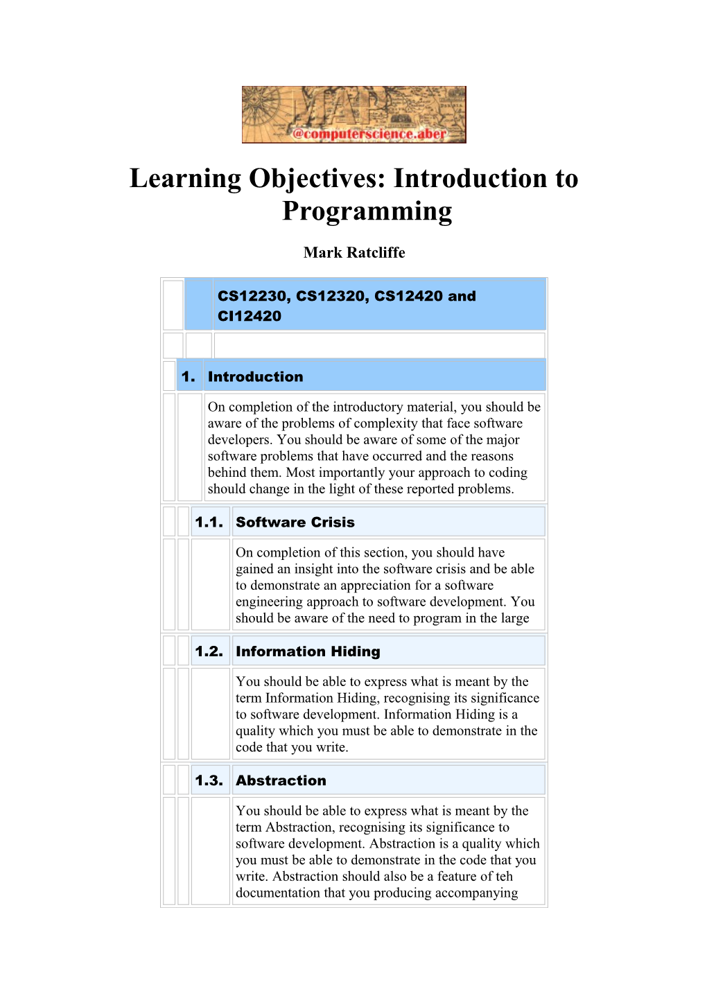 Objective Testing: Access to Learning Objectives