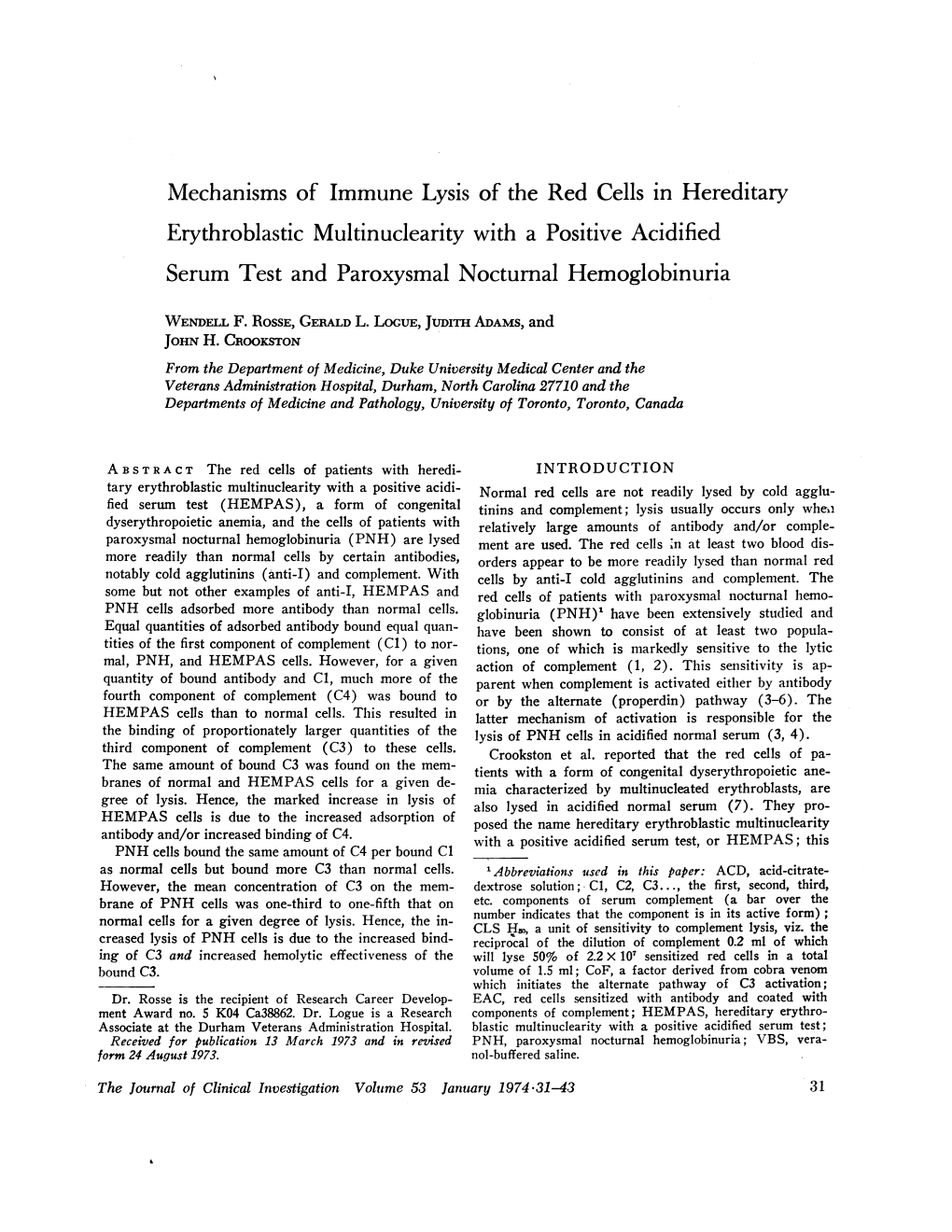 Erythroblastic Multinuclearity with a Positive Acidified Serum Test and Paroxysmal Nocturnal Hemoglobinuria