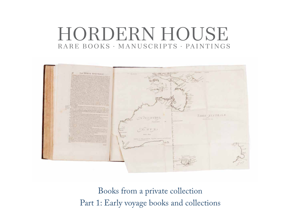 Early Voyage Books and Collections INTRODUCTION