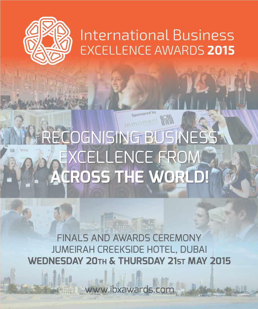 Recognising Business Excellence from Across the World!