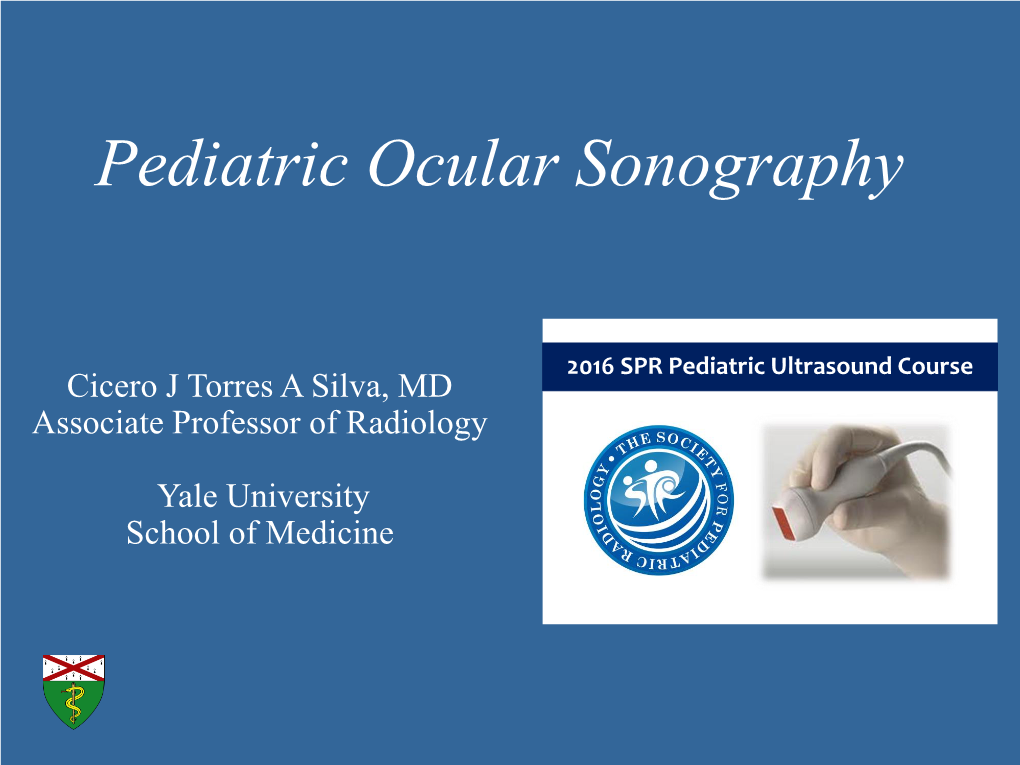 Pediatric Ocular Sonography