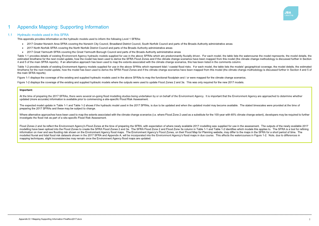 1 Appendix Mapping: Supporting Information