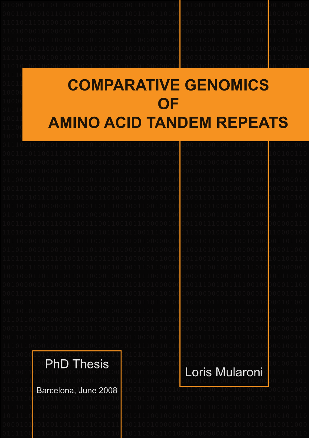 Comparative Genomics of Amino Acid Tandem Repeats