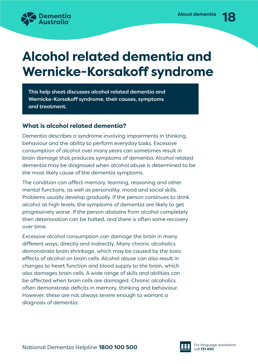 Alcohol Related Dementia and Wernicke-Korsakoff Syndrome