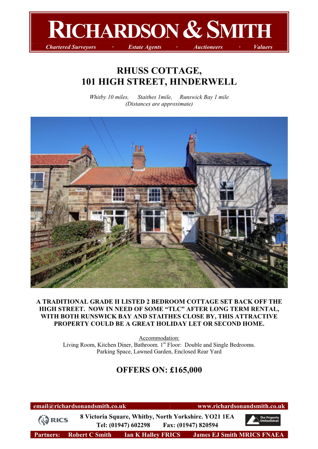 Rhuss Cottage, 101 High Street, Hinderwell