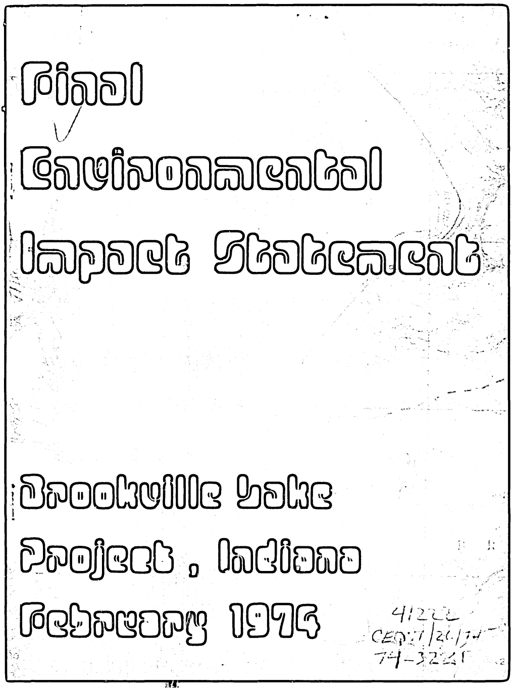 Brookville Lake Project, East Fort White Water River, Indiana