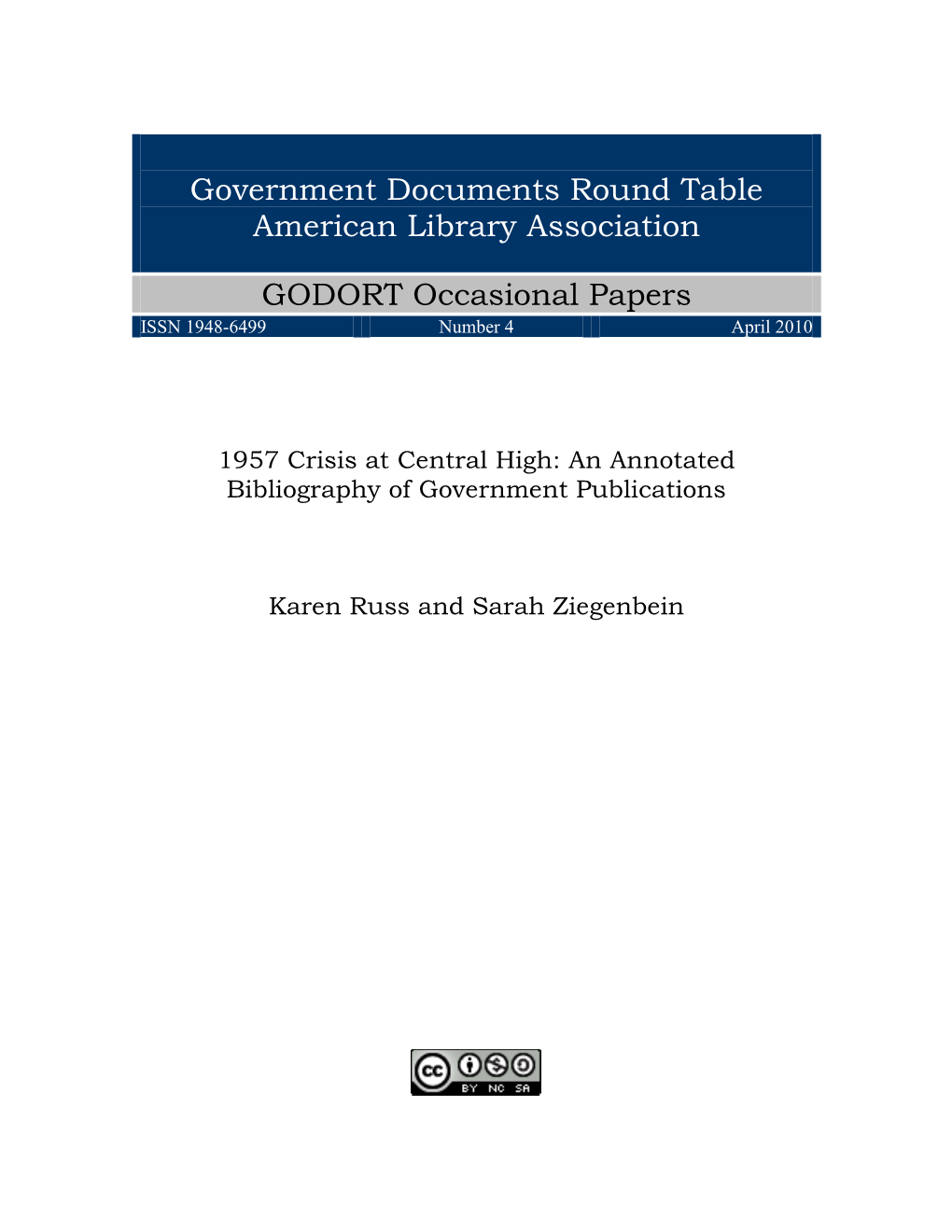 Government Documents Round Table American Library Association