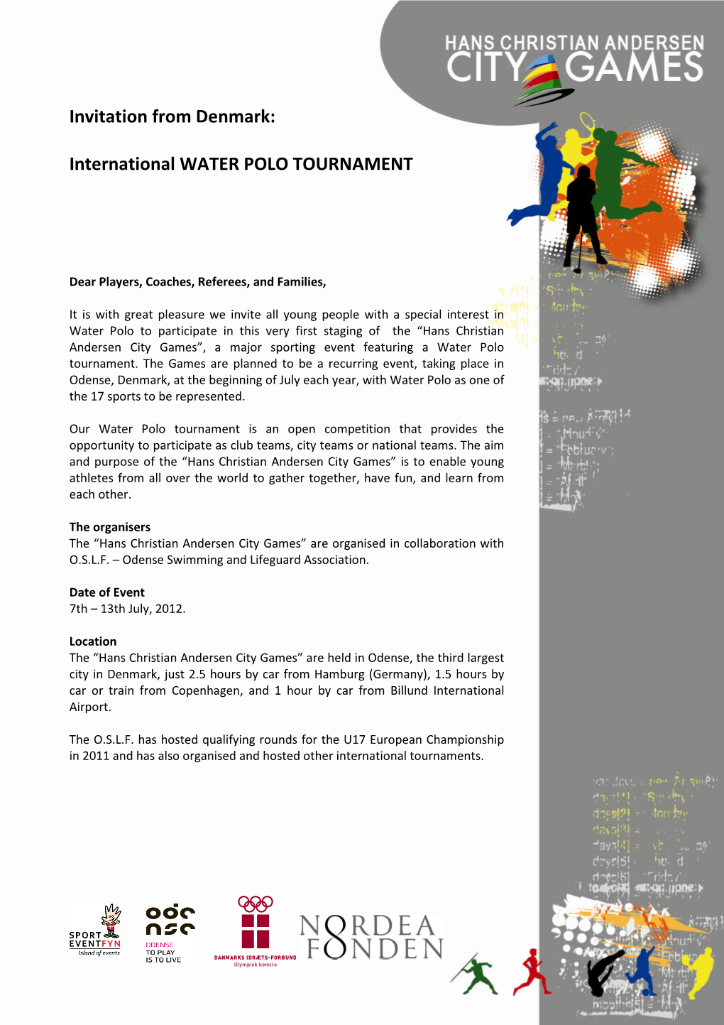 International WATER POLO TOURNAMENT