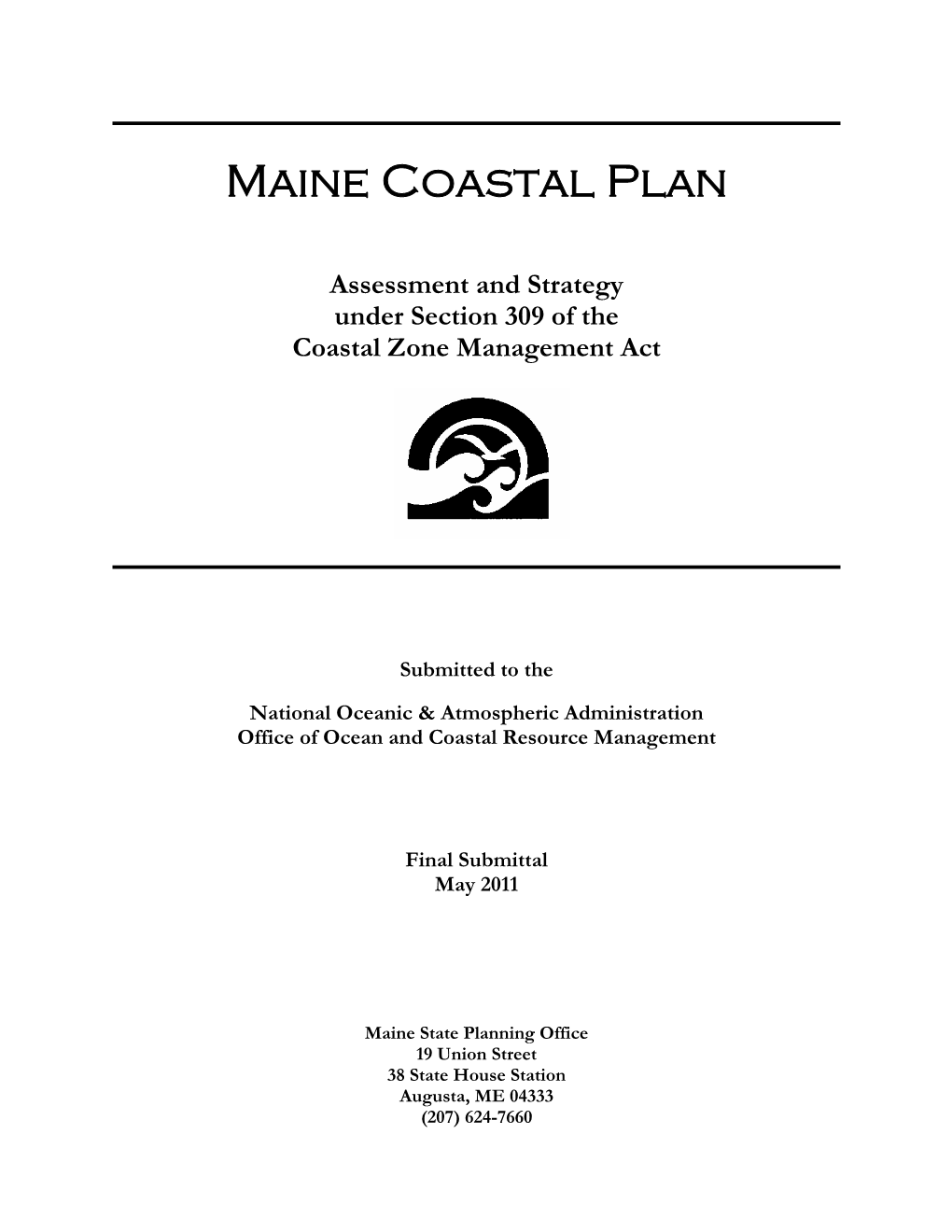 Maine Coastal Plan Assessment and Strategy