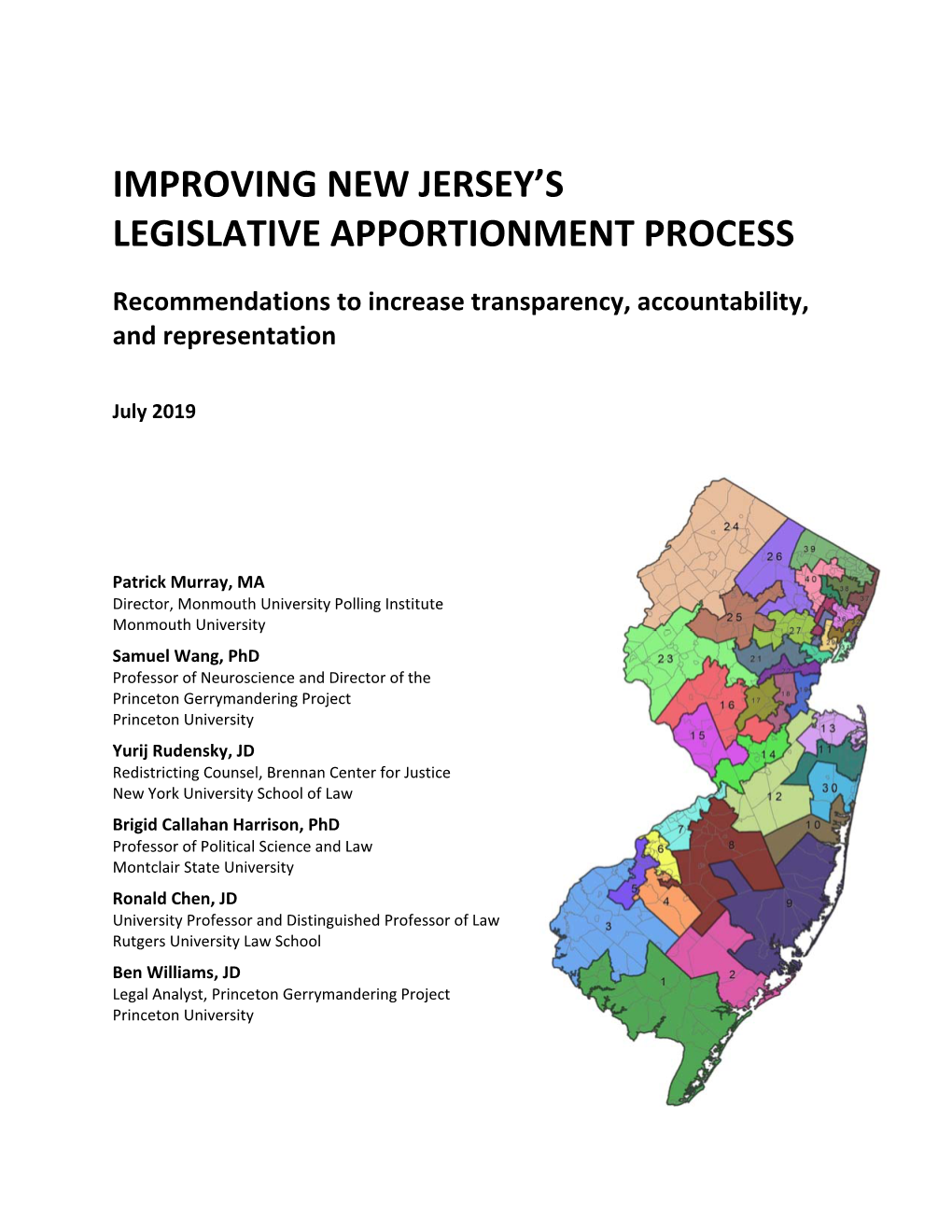 Improvements to New Jersey's Apportionment Process