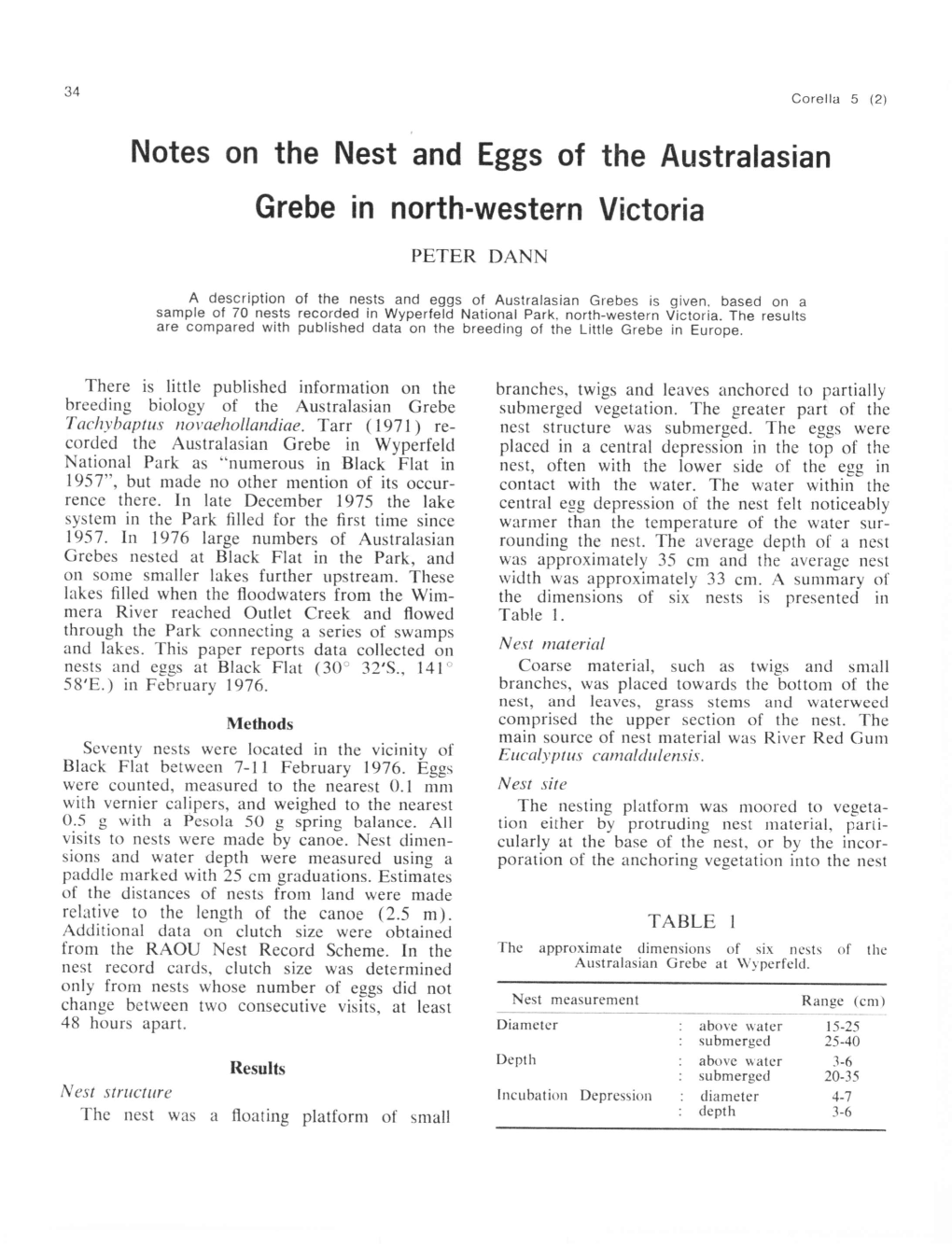 Notes on the Nest and Eggs of the Australasian Grebe in North