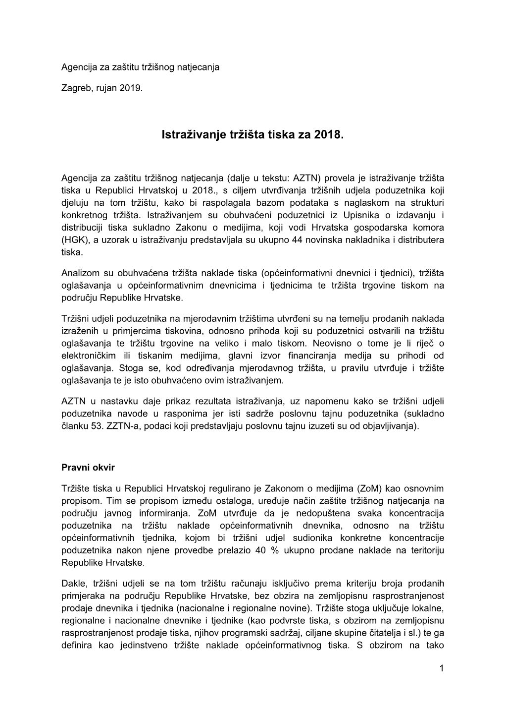 Istraživanje Tržišta Tiska Za 2018