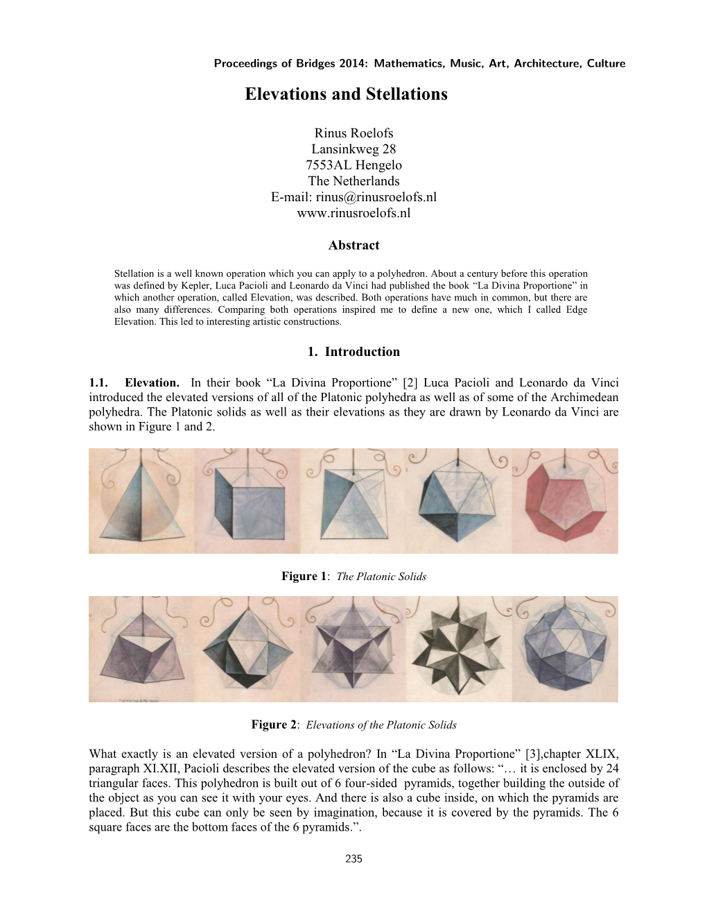 Elevated Polyhedra