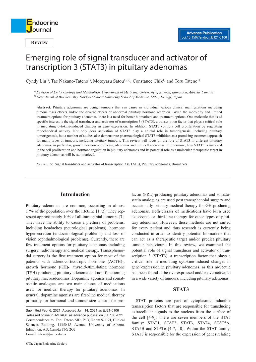 In Pituitary Adenomas