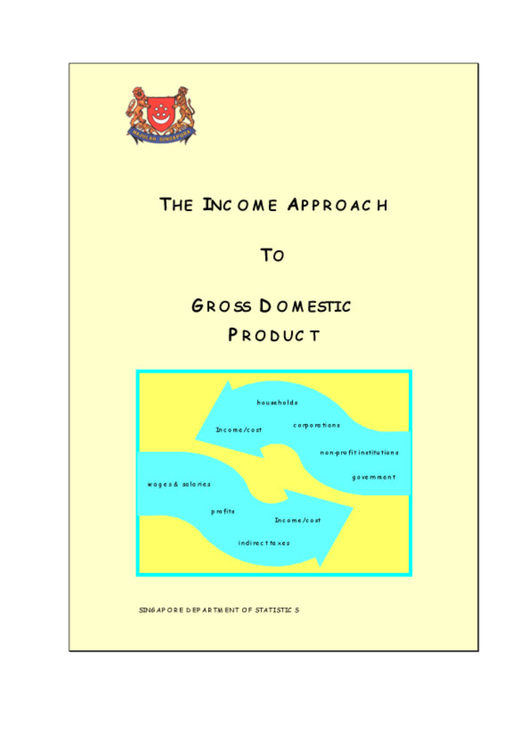 The Income Approach to Gross Domestic Product ISBN 9971-88-657-X
