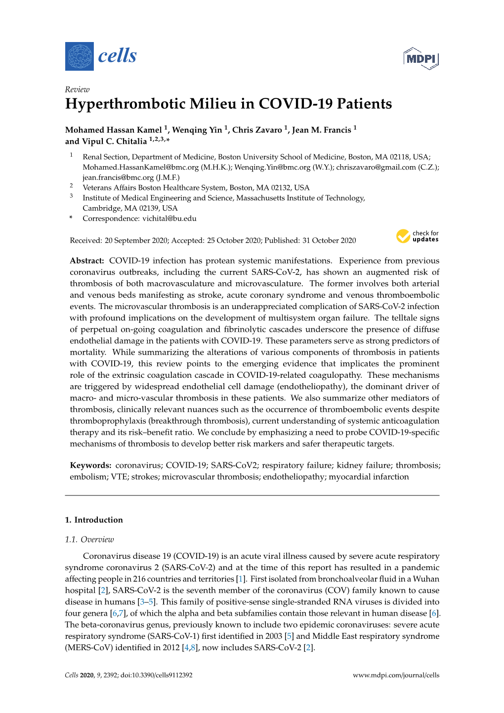 Hyperthrombotic Milieu in COVID-19 Patients