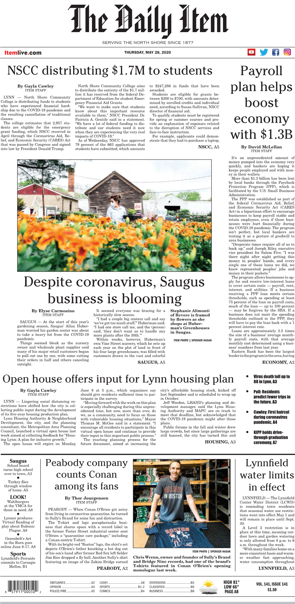 Despite Coronavirus, Saugus Business Is Blooming