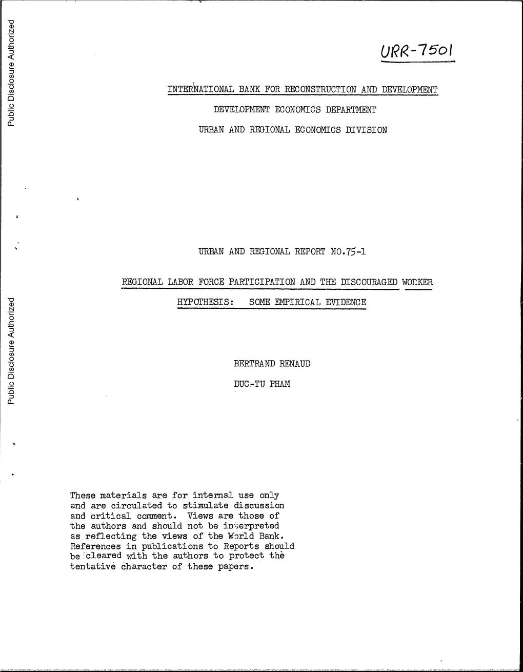 World Bank Document