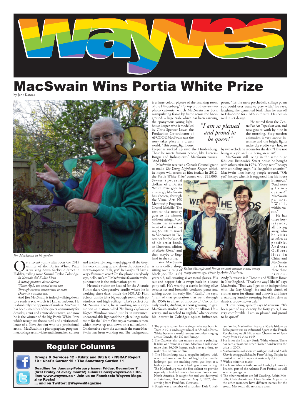 Macswain Wins Portia White Prize by Jane Kansas