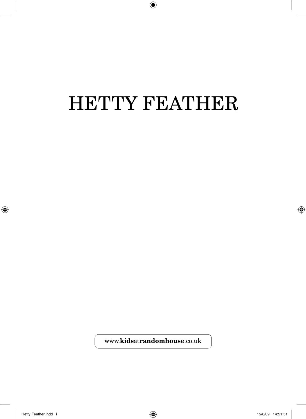 Hetty Feather.Indd