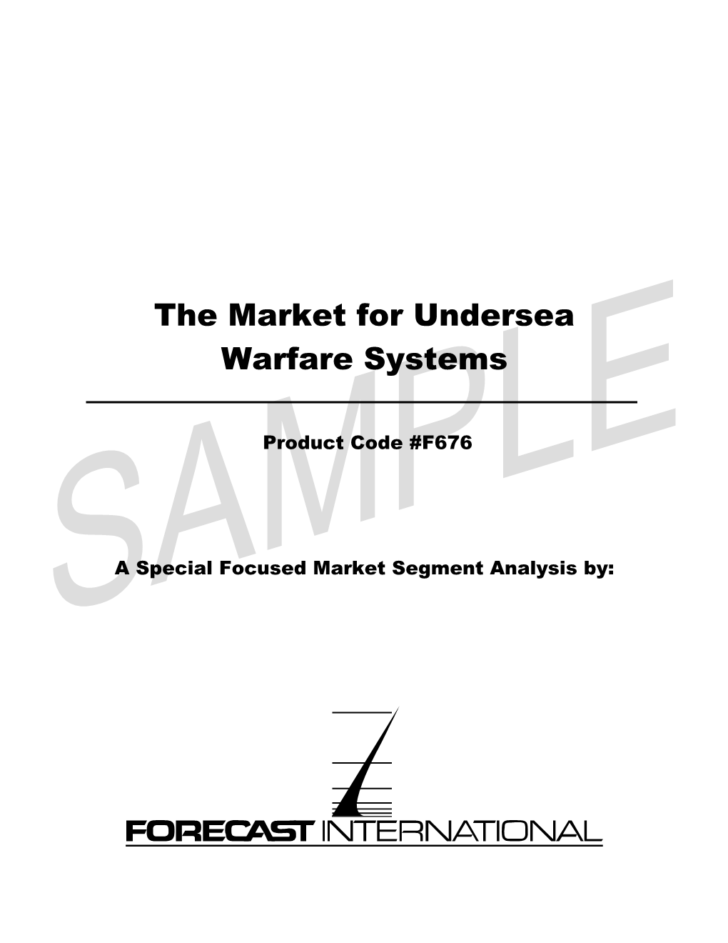 The Market for Undersea Warfare Systems