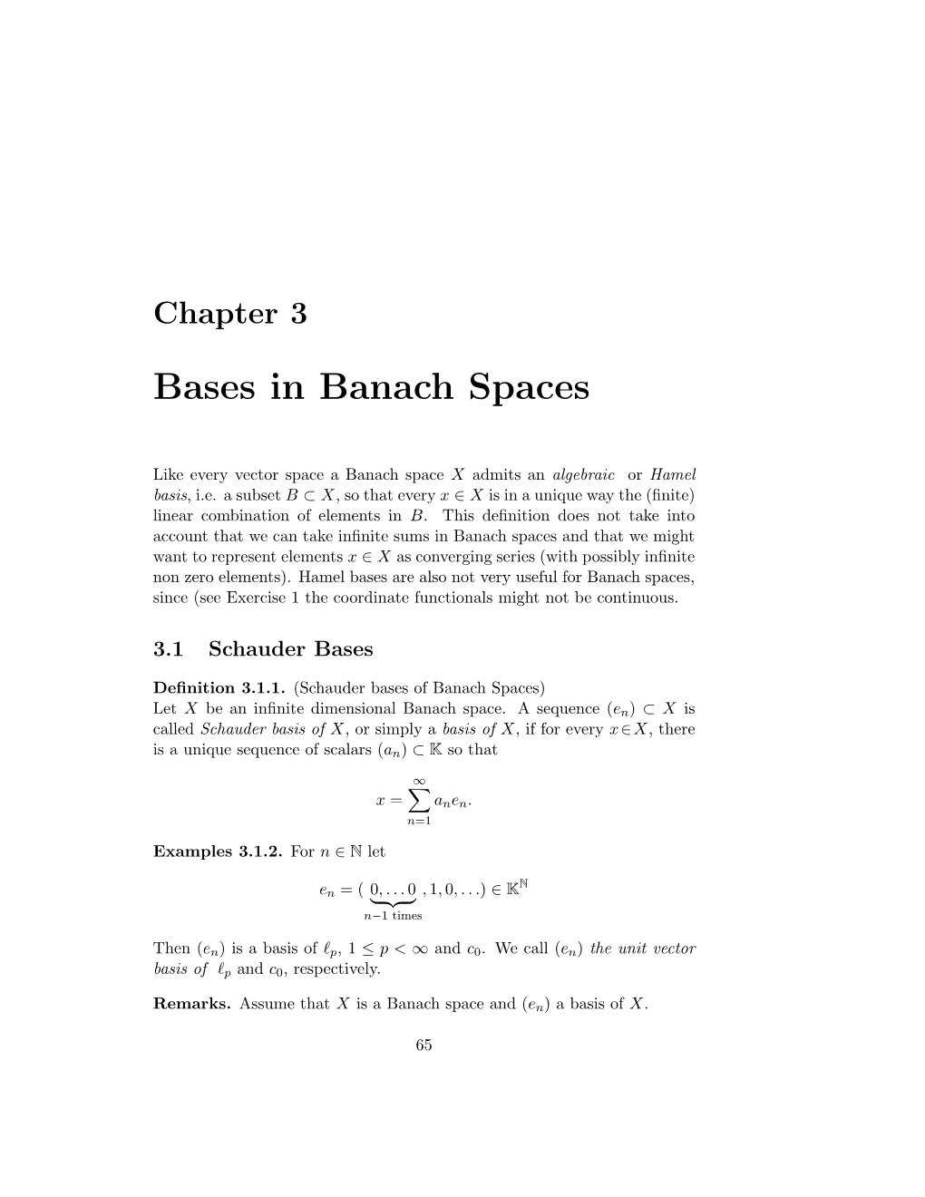 Bases in Banach Spaces