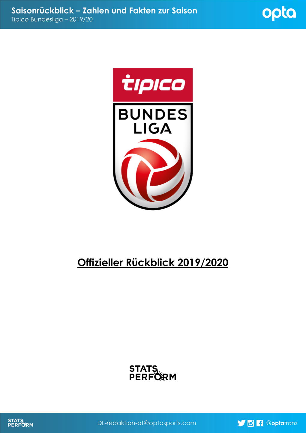 Offizieller Rückblick 2019/2020