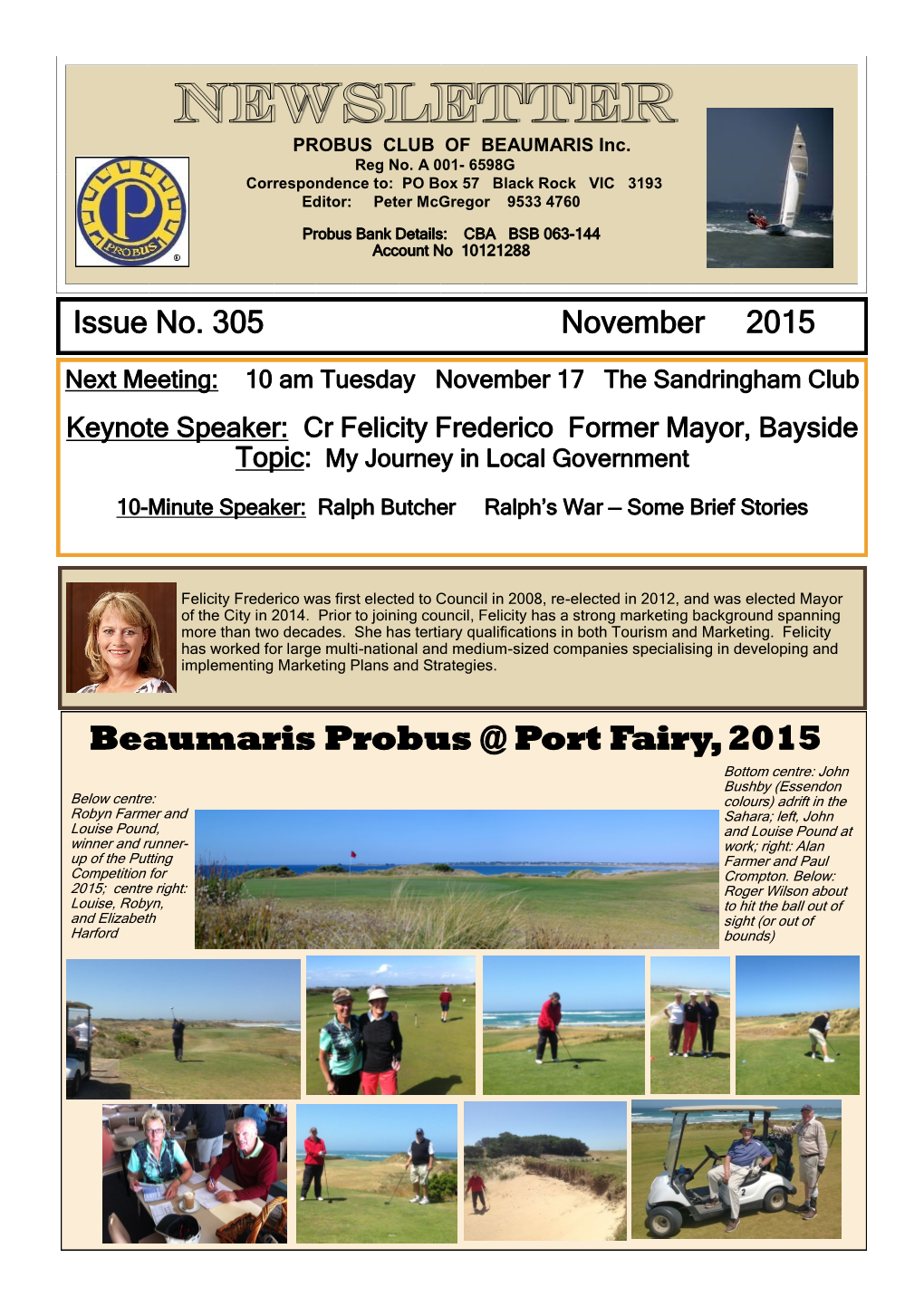 Beaumaris Probus @ Port Fairy, 2015