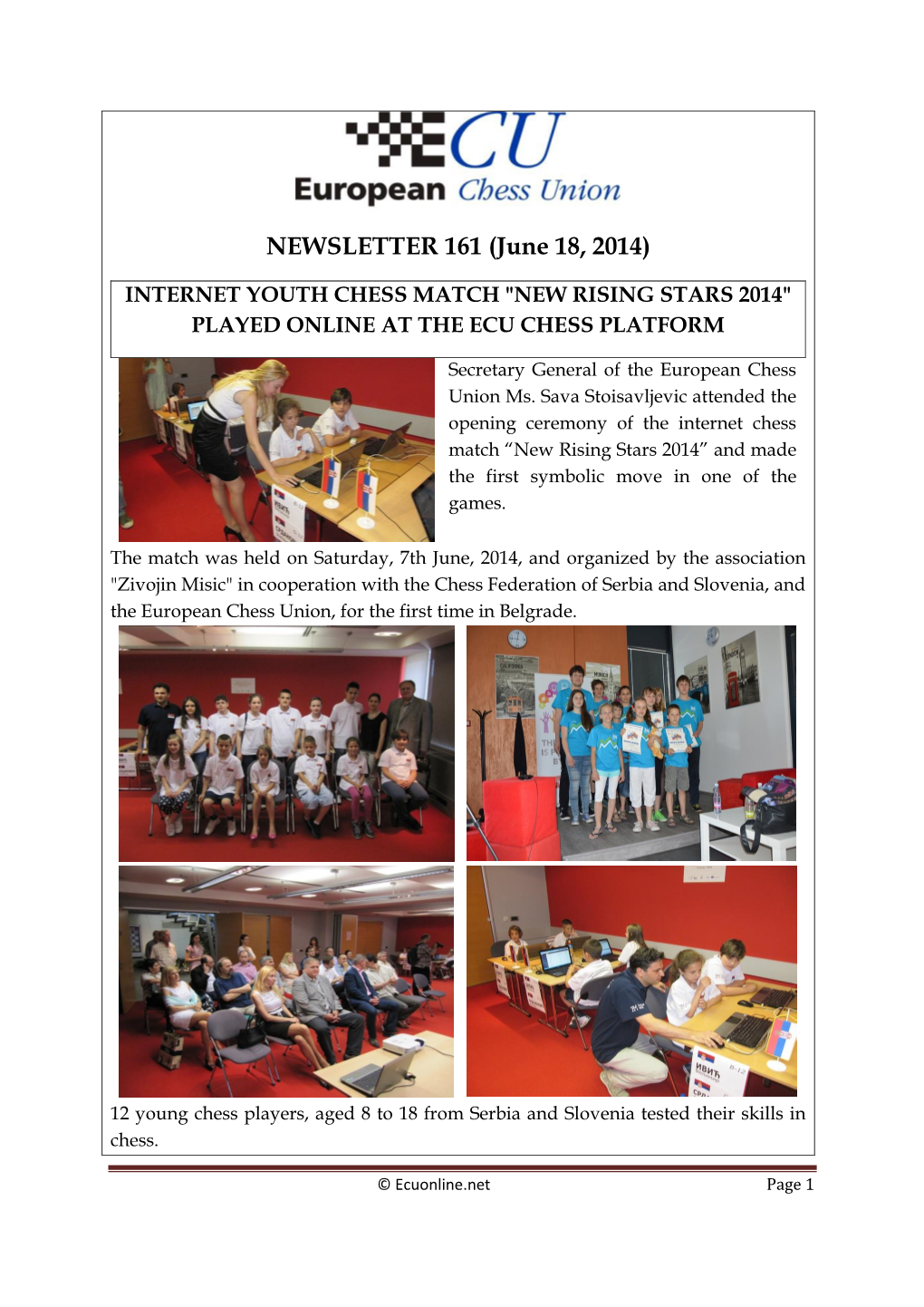 NEWSLETTER 161 (June 18, 2014)