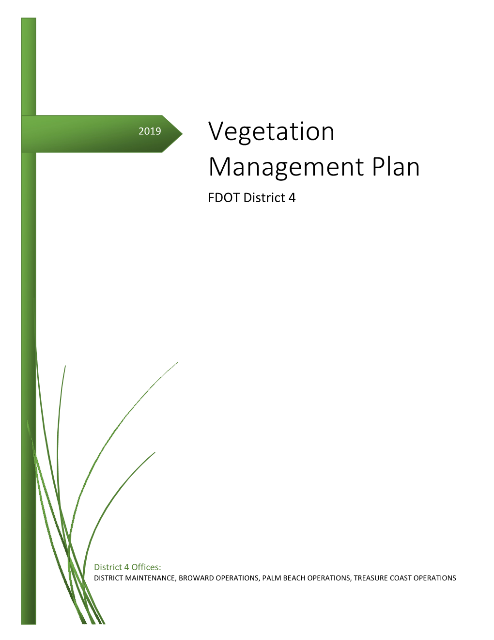 Vegetation Management Plan FDOT District 4